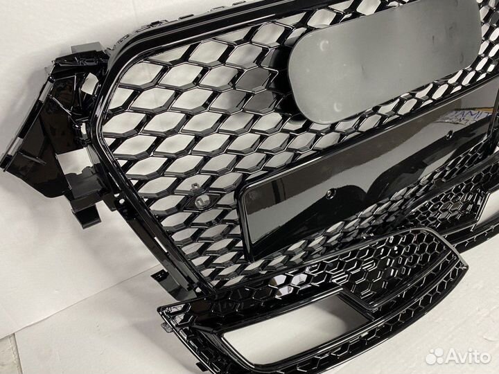 RS решетка + вставки под птф Audi A4 B8+ рест