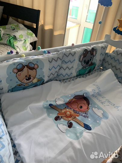 Бортики в кроватку