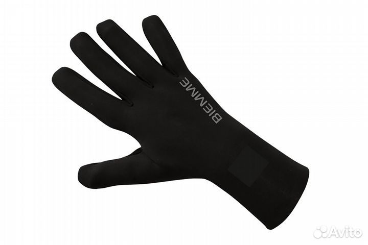 Велоперчатки Biemme Enna, длинный палец, черные