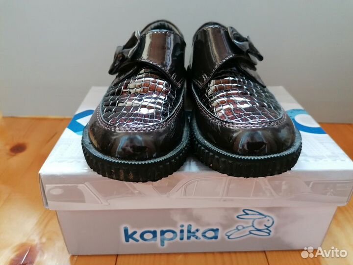 Туфли кожаные лакированные для девочки