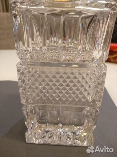 Штоф Bohemia Czechoslovakia lead crystal