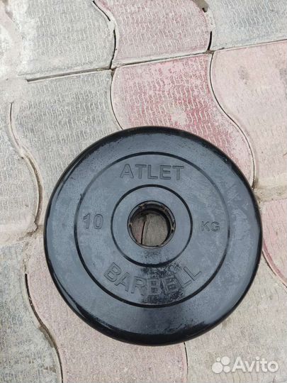Блин для штанги 10кг и 2.5