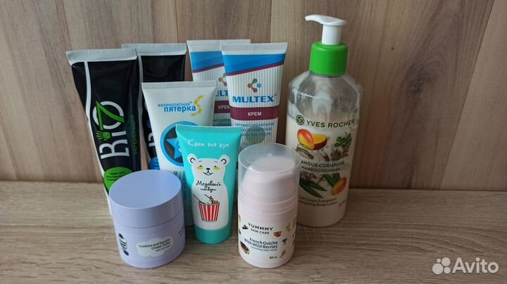 Кремы для рук, тела, лица - пакетом