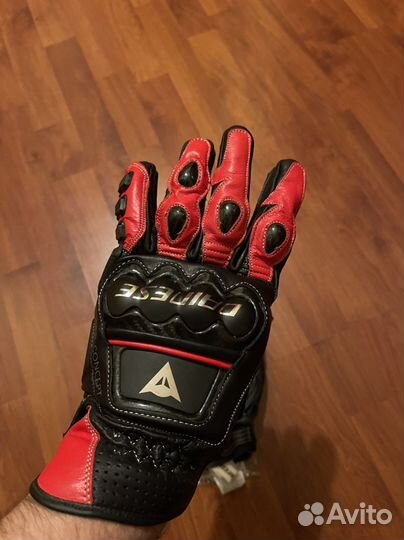 Мото перчатки Dainese Guanto 4 Stroke Evo крас-чер