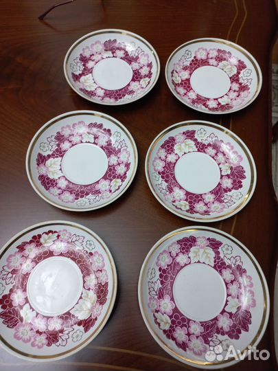 Блюдце Дмитровский фарфоровый СССР