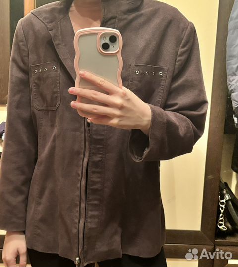 Пиджак замша