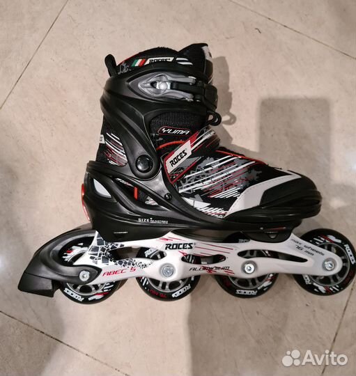 Ролики roces yuma 36-40 + экипировка + сумка