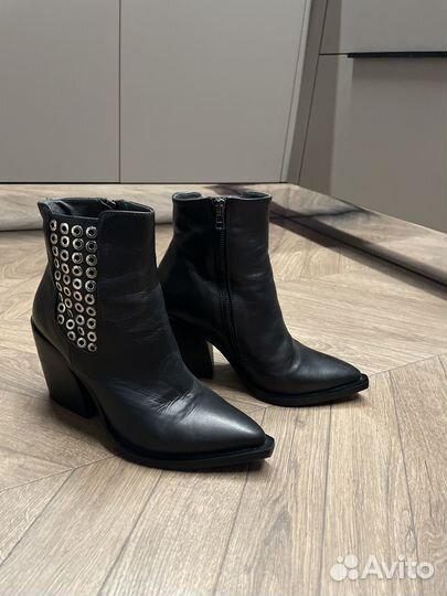 Ботильоны зимние 37 кожаные