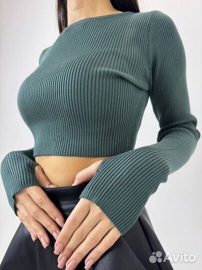 Топ с длинным рукавом