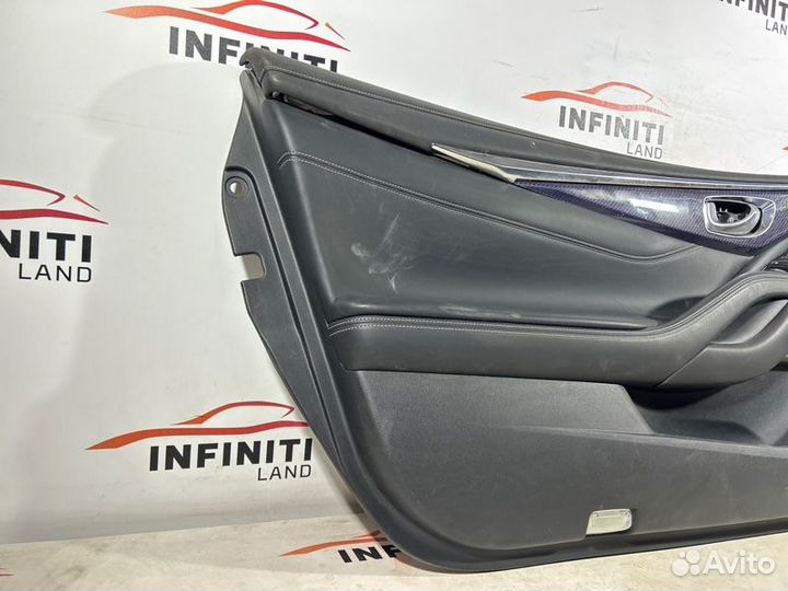 Обшивка двери передняя левая Infiniti Q60 CV37