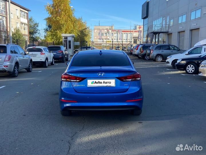 Hyundai Elantra 2.0 AT, 2018, 131 000 км