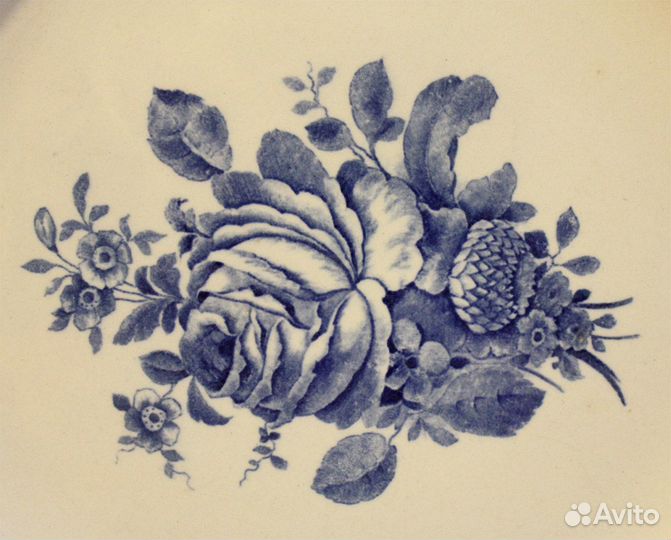 Винтажная тарелка большая Boch Frères La Louvière