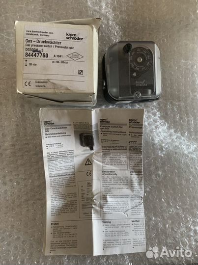 Реле давления kromschroder DG500N-3, Dungs GW500A5