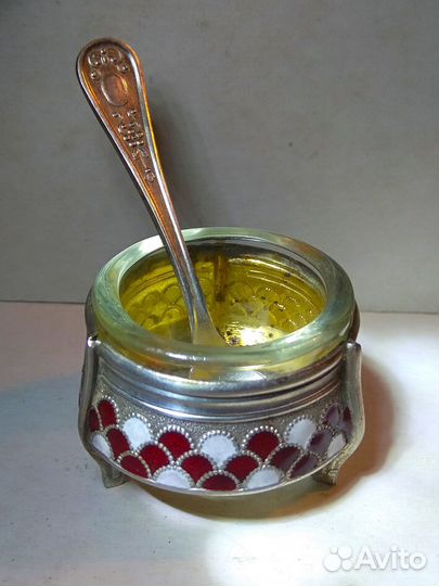 Солонка с ложечкой. СССР