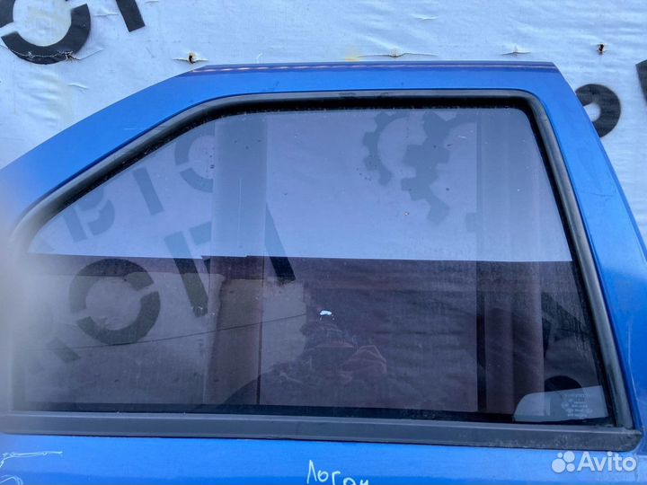 Стекло двери задней право renault Logan