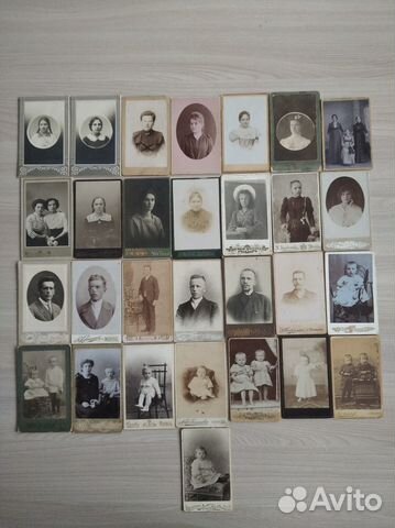 Старинные фото Визитки