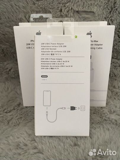 Зарядка на iPhone 20w новая / блок + кабель