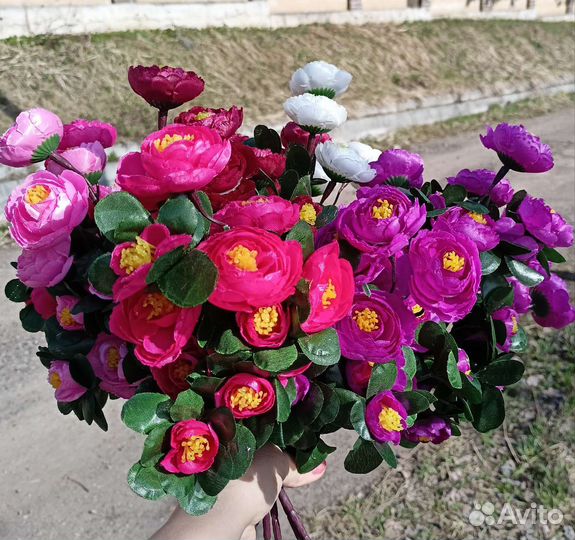 Цветы искусственные декоративные Красная горка