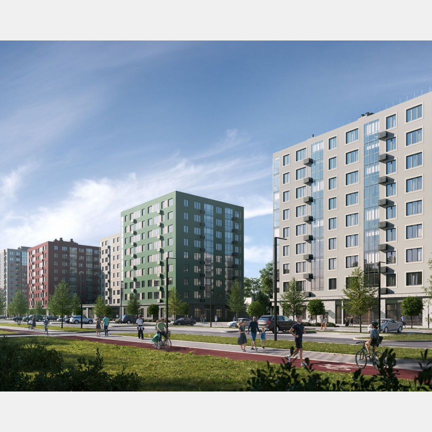 2-к. квартира, 48,8 м², 2/13 эт.