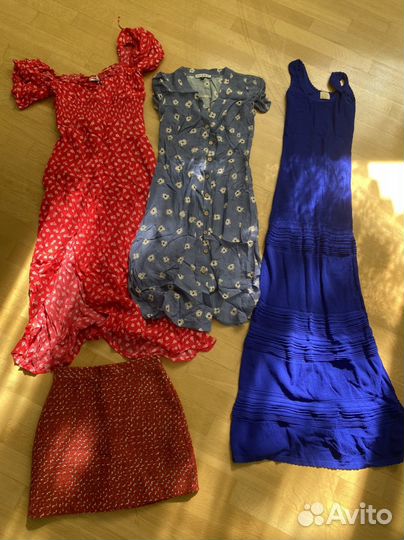 Платье сарафан юбка S