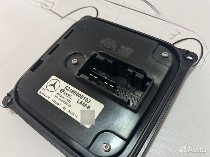 Блок адаптации фары Mercedes W204 X166 W166 X204