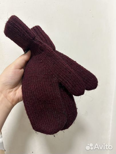 Набор шапка шарф варежки женский