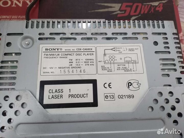 Sony CDX-CA680X (made in Japan) 2003 год винтаж