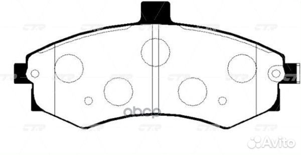 Колодки передние hyundai Coupe 1.6/2.0/2.7/16V