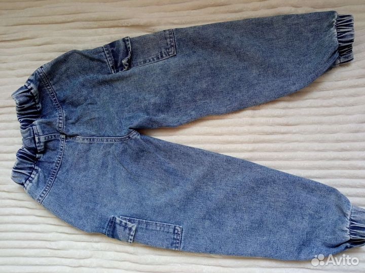 Джинсы карго на 4 года унисекс