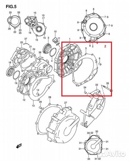 Kомплект прокладок Suzuki GSX-R600 GSX-R750