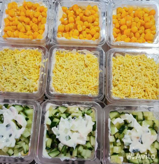 Салаты порционные