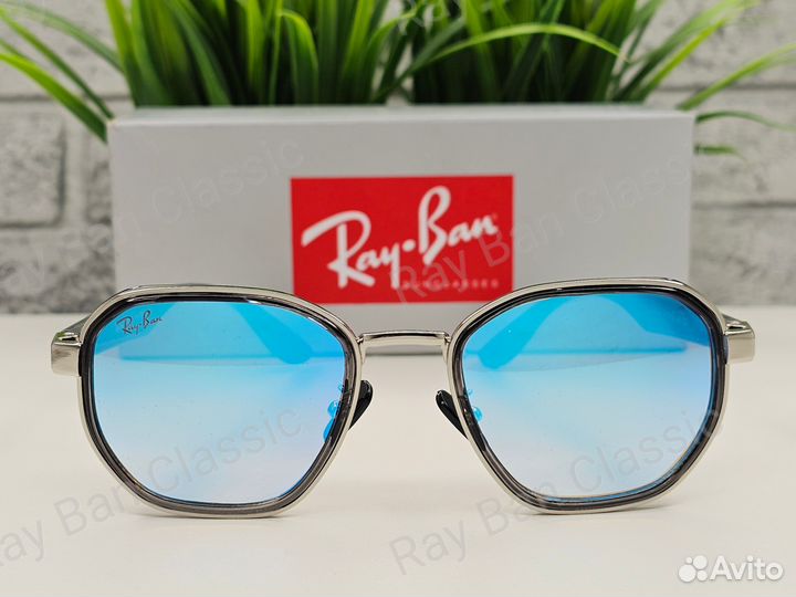Очки Ray Ban 3674 Голубые Зеркальные
