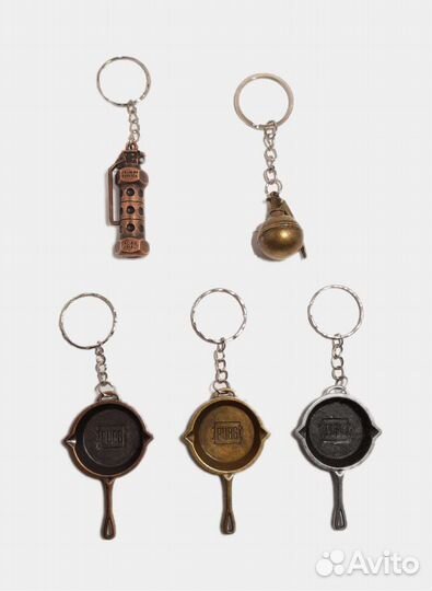 Брелоки pubg, сковорода, гранаты