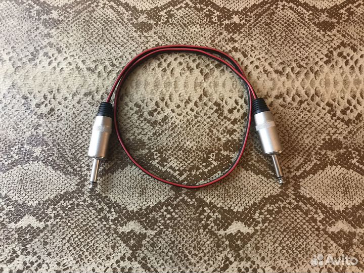 Кабель от усилителя в кабинет 75см (2x1,5мм2)