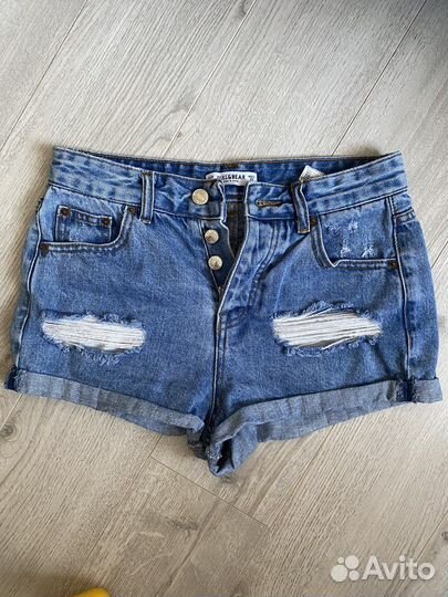 Джинсовые шорты pull&bear 32 размер