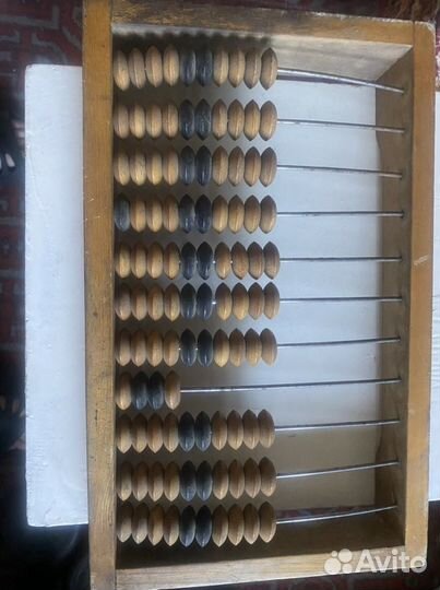 Счеты бухгалтерские деревянные+ косточки