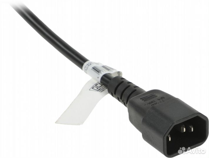 Кабель Powercom scut IEC-320 C14 to Socket Type-F 250V 10A