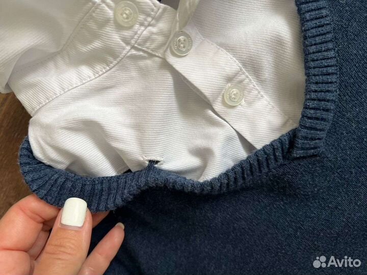 Жилетка, брюки, рубашка, джемпер школьные 128-134