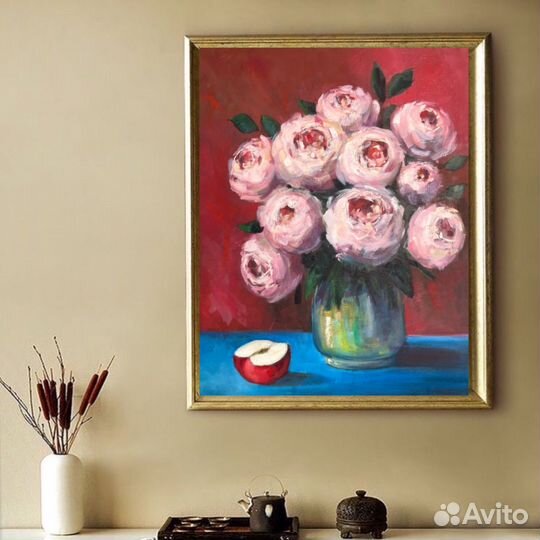 Картина букет цветы