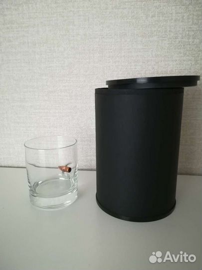 Стакан для виски с пулей