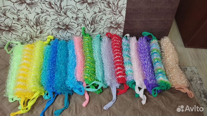 Мочалки ручной вязки