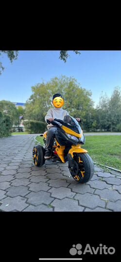 Детский электромобиль мотоцикл