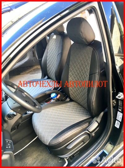 Чехлы Автопилот Hyundai Solaris 1 Hb из экокожи