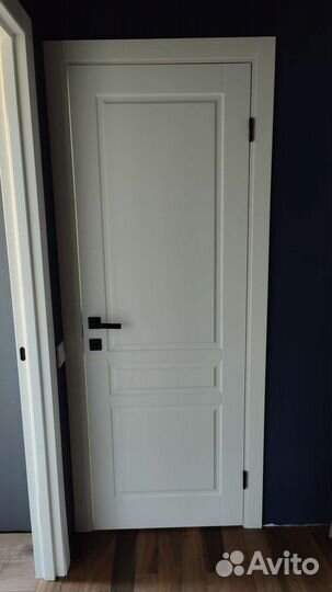 Дверь новая 80, мдф эмаль белый