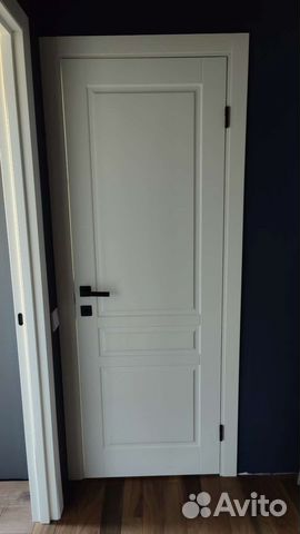 Дверь новая 80, мдф эмаль белый