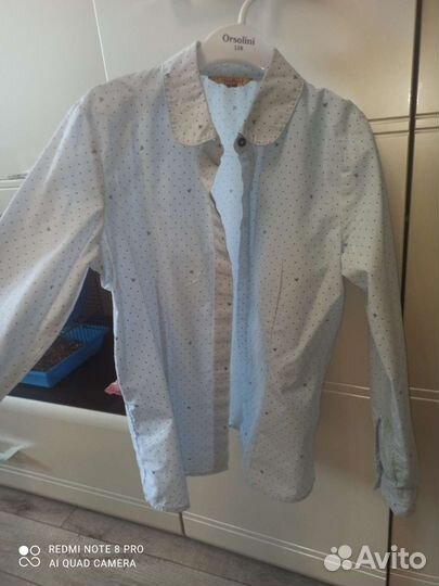 Рубашка школьная для девочки 152