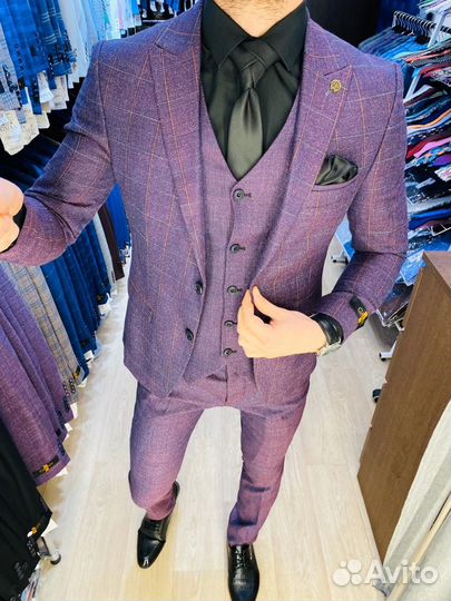 Мужской костюм свадебный 48(М)