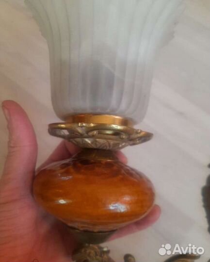 Светильник, Грифон, настенный бра, бронза