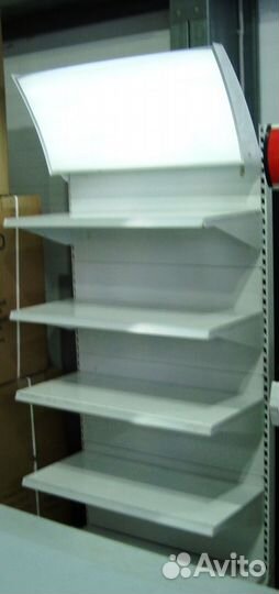 Стеллажи торговые с усилением передней стойкой