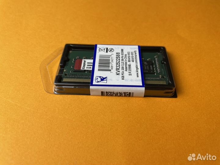 Оперативная память DDR4 8GB 3200 MHz KingSton